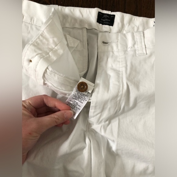 J.Crew Men’s 32W White Stretch Chino Shorts w/9” inseam - VGUC! - Picture 7 of 11